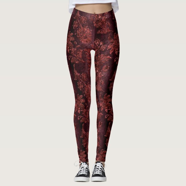 The Russet Velvet  Series Design 2  Leggings (Front)