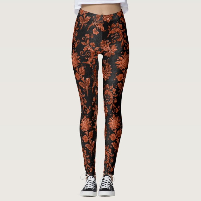 The Russet Velvet  Series Design 7  Leggings (Front)