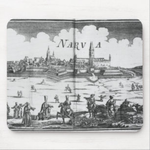 The Russian army besieging Narva in 1700 Mouse Mat