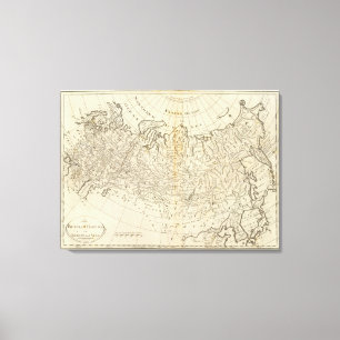 The Russian Empire, in Europe and Asia Canvas Print
