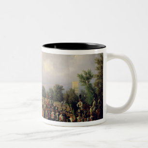 The Russian Guard in Tsarskoye Selo Two-Tone Coffee Mug