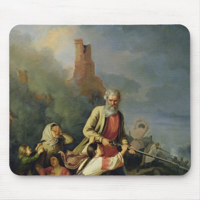 The Russians in 1812, 1855 Mouse Mat (Front)