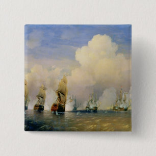 The Russo-Swedish Sea War near Kronstadt in 1790 15 Cm Square Badge