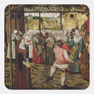 The Rustic Dance Square Sticker