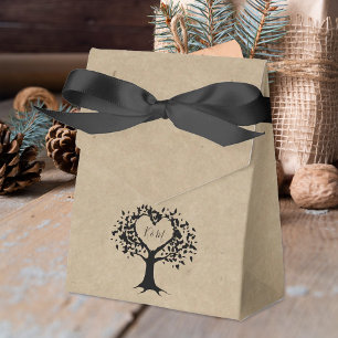 The Rustic Heart Tree Wedding Collection Favour Box