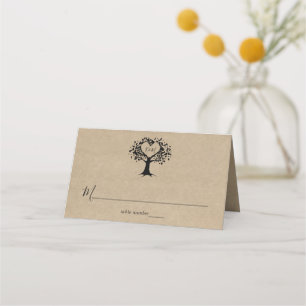 The Rustic Heart Tree Wedding Collection Place Card