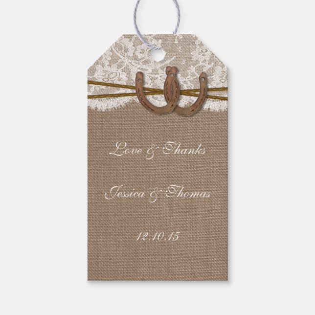 The Rustic Horseshoe Collection Tags (Front)