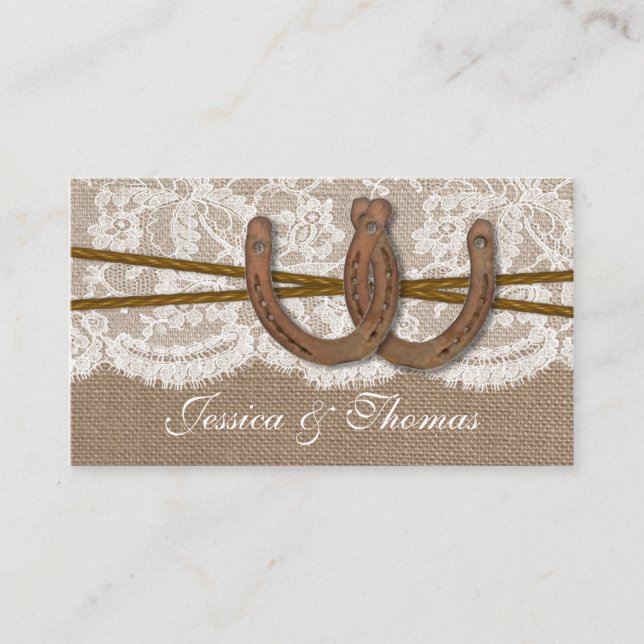 The Rustic Horseshoe Collection Website Cards (Front)