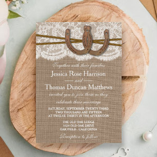 The Rustic Horseshoe Wedding Collection Invitation