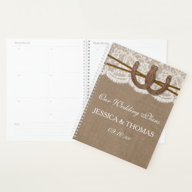 The Rustic Horseshoe Wedding Collection Planner (Display)