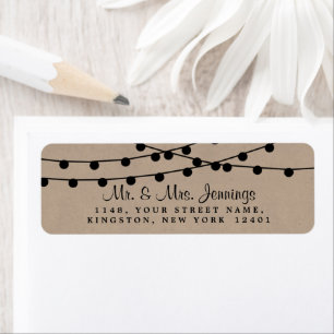 The Rustic Kraft String Lights Wedding Collection