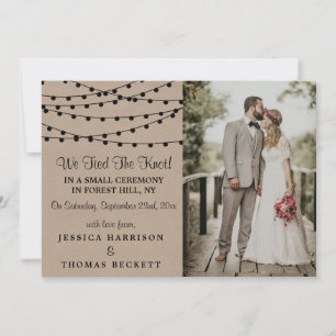 The Rustic Kraft String Lights Wedding Collection Announcement