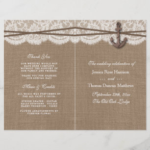 The Rustic Nautical Anchor Wedding Collection