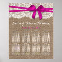 The Rustic Pink Bow Wedding Collection Seating