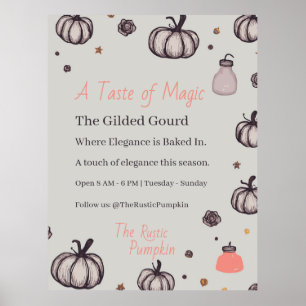 The Rustic Pumpkin Poster