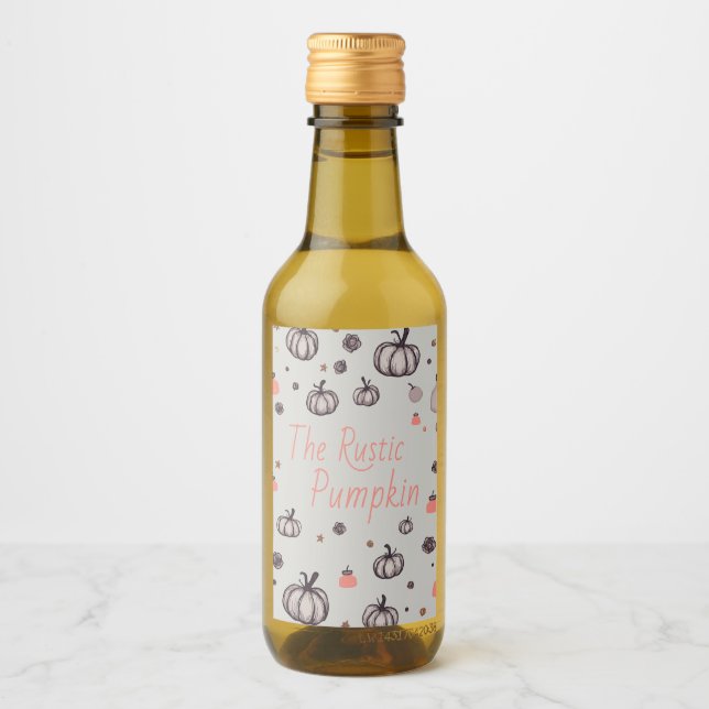 The Rustic Pumpkin Wine Label (Front)