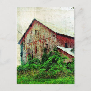 The Rustic Red Barn Postcard