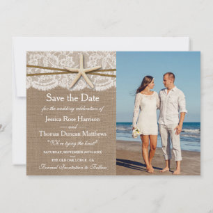 The Rustic Starfish Beach Wedding Collection Photo Save The Date