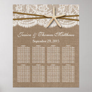 The Rustic Starfish Beach Wedding Collection Poster