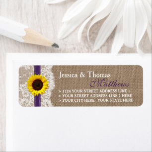 The Rustic Sunflower Wedding Collection - Purple