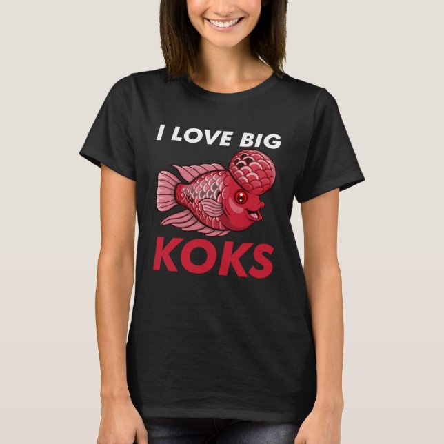 The S more The Merrier Pet Fish Flowerhorn T-Shirt (Front)