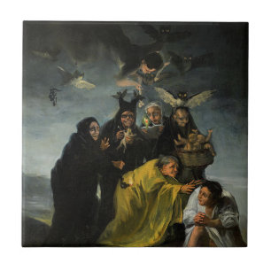 The Sabbath Of Witches Francisco Goya Tile