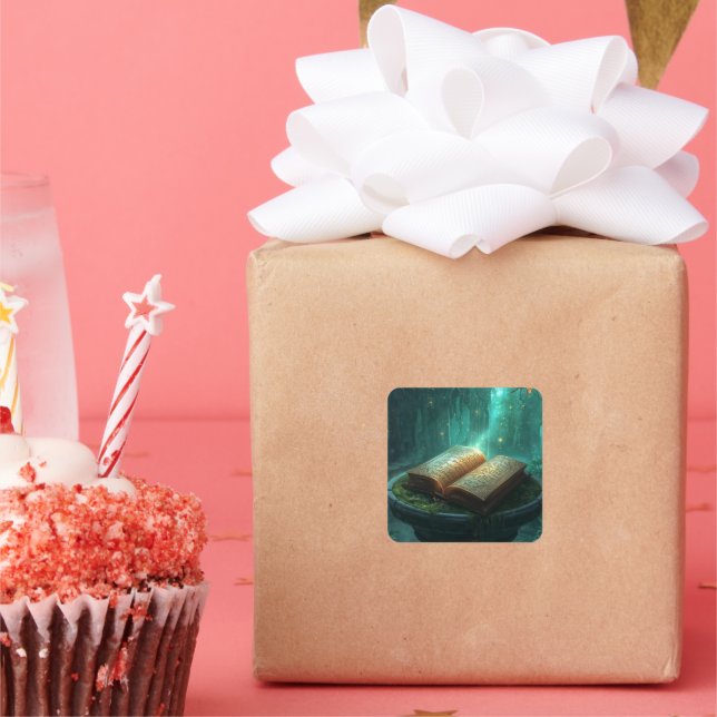 The Sacred Book of Moss and Magic Square Sticker (Party)