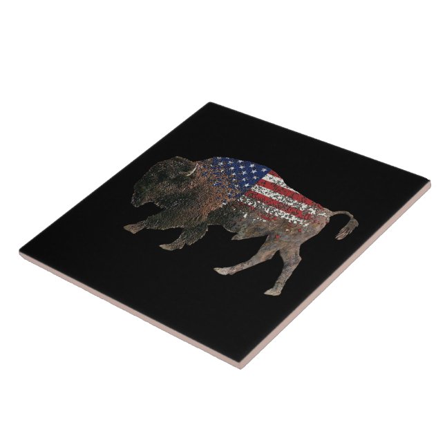 The Sacred Buffalo Ceramic Tile (Side)
