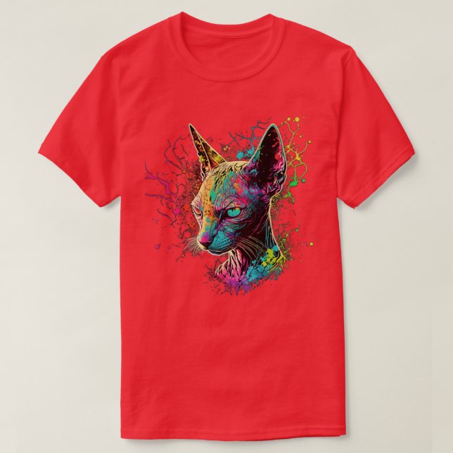 The Sacred Cat of Ancient Egypt T-Shirt (Design Front)