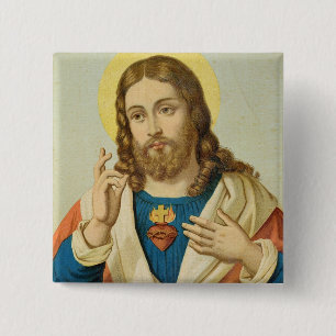 The Sacred Heart 15 Cm Square Badge
