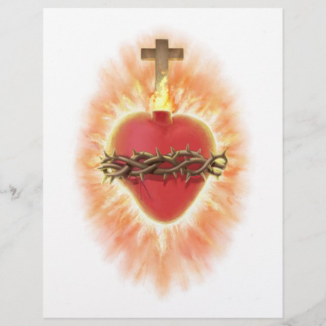 The Sacred Heart Custom Letterhead (Front)