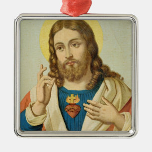 The Sacred Heart Metal Tree Decoration