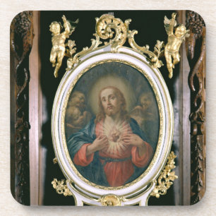 The Sacred Heart of Christ, from the Boarding Scho Coaster