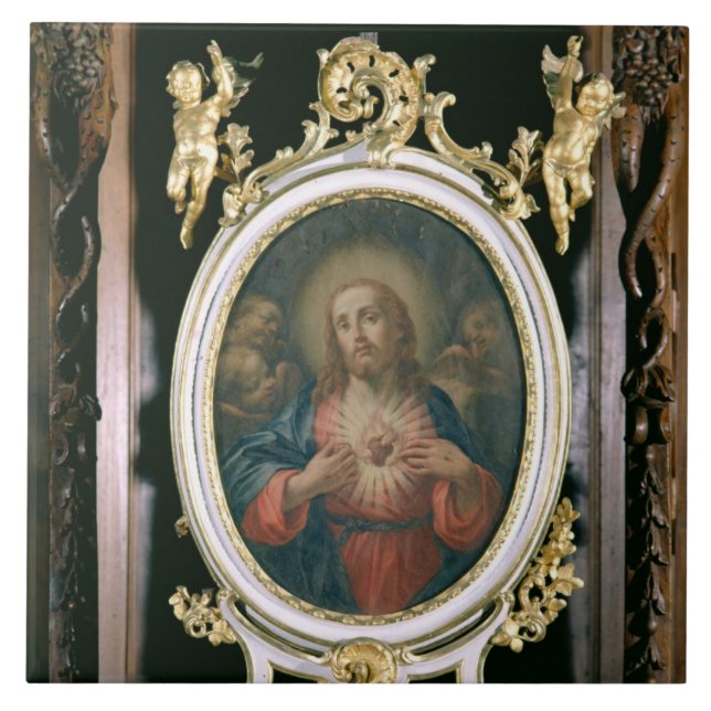 The Sacred Heart of Christ, from the Boarding Scho Tile (Front)