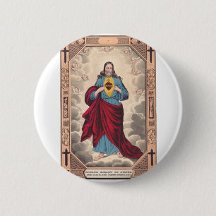 The Sacred Heart of Jesus 6 Cm Round Badge