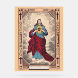 The Sacred Heart of Jesus Acrylic Sign