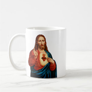 The Sacred Heart Of Jesus Fine Art Portrait Coffee Mug