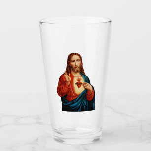 The Sacred Heart Of Jesus Fine Art Portrait Glass