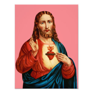 The Sacred Heart Of Jesus Fine Art Portrait Photo Print