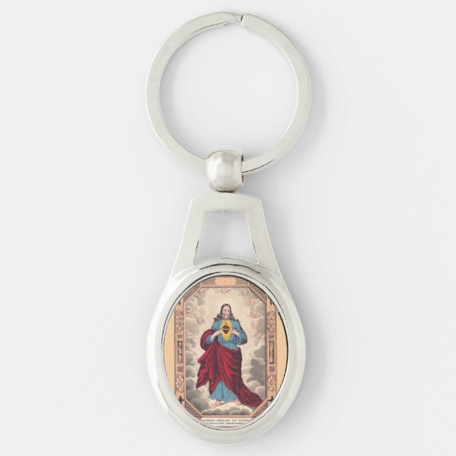 The Sacred Heart of Jesus Key Ring (Front)