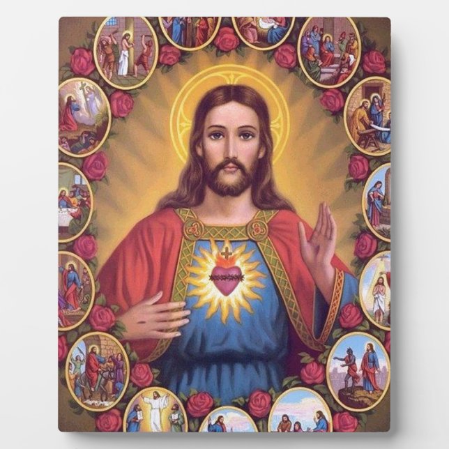 The Sacred Heart Of Jesus Plaque (Front)