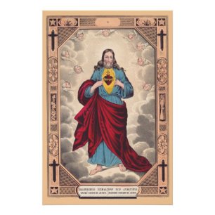 The Sacred Heart of Jesus Poster