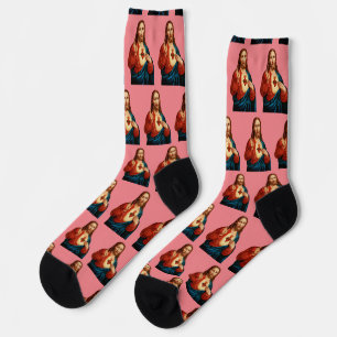 The Sacred Heart of Jesus Socks