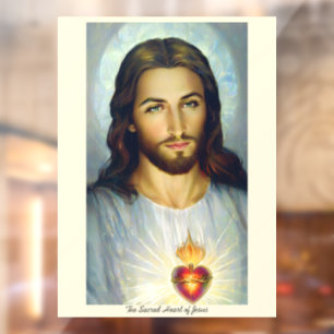The Sacred Heart of Jesus Window Cling
