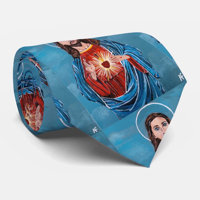 The Sacred Heart Painting by Alfred Fox Tie (Rolled)