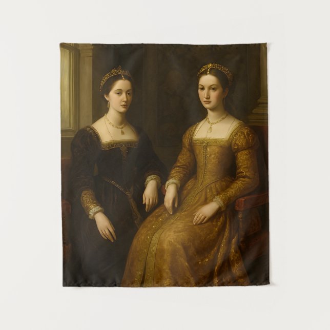  The Sacred Key's Secret: Renaissance Madonna & Ch Tapestry (Front)