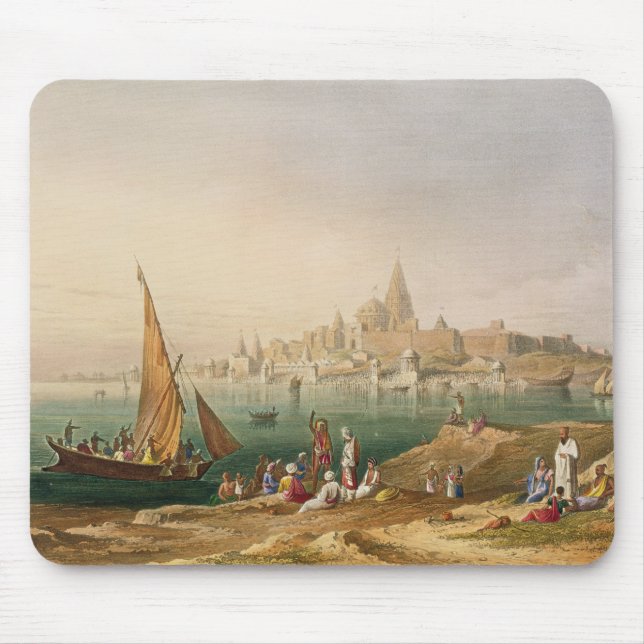 The Sacred Town and Temples of Dwarka, from Volume Mouse Mat (Front)