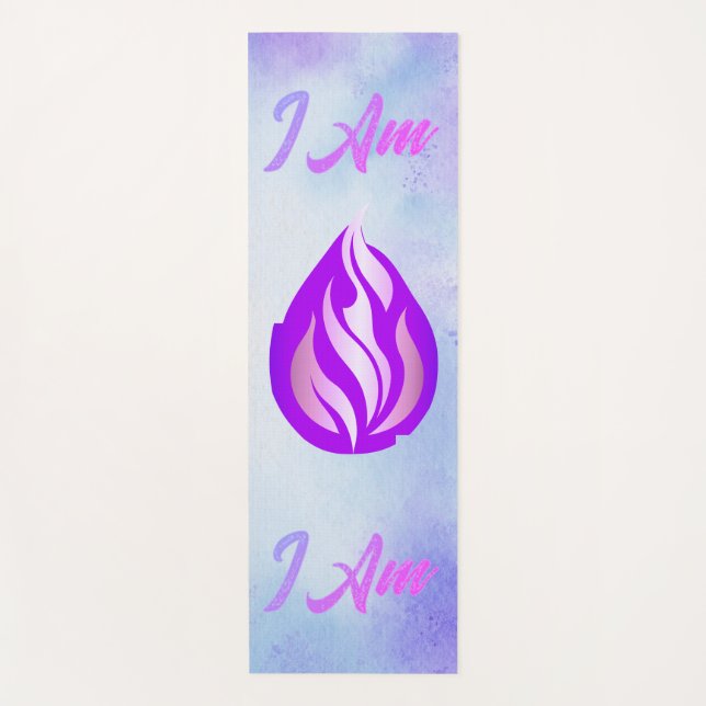The Sacred Violet Flame - I Am Yoga Mat (Front)