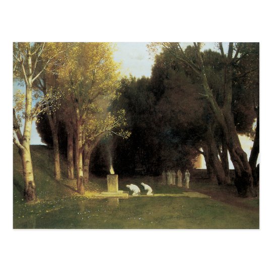 The Sacred Wood, 1882, Arnold Bocklin Postcard