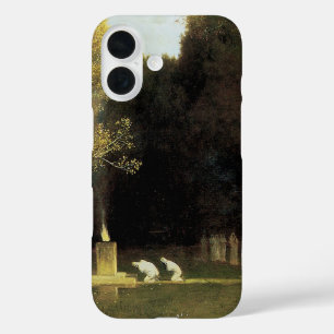 The Sacred Wood by Arnold Bocklin, Vintage Art iPhone 16 Case